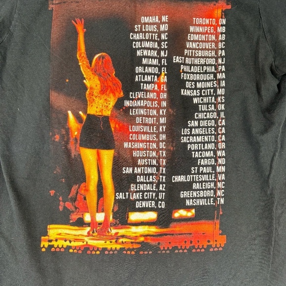 Taylor Swift "The Red" 2013/2014 Tour Black Concert T-shirt Size S - Picture 9 of 9